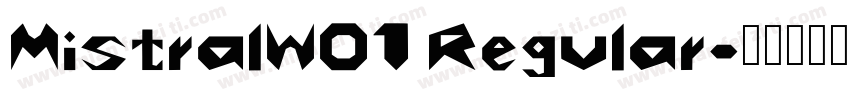 MistralW01 Regular字体转换